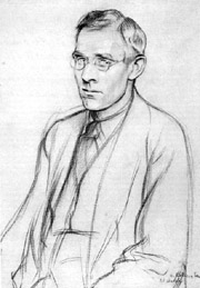 Стэнли Морисон (1889-1967). Карандашный портрет Уильяма Ротенштейна, 1923 г.